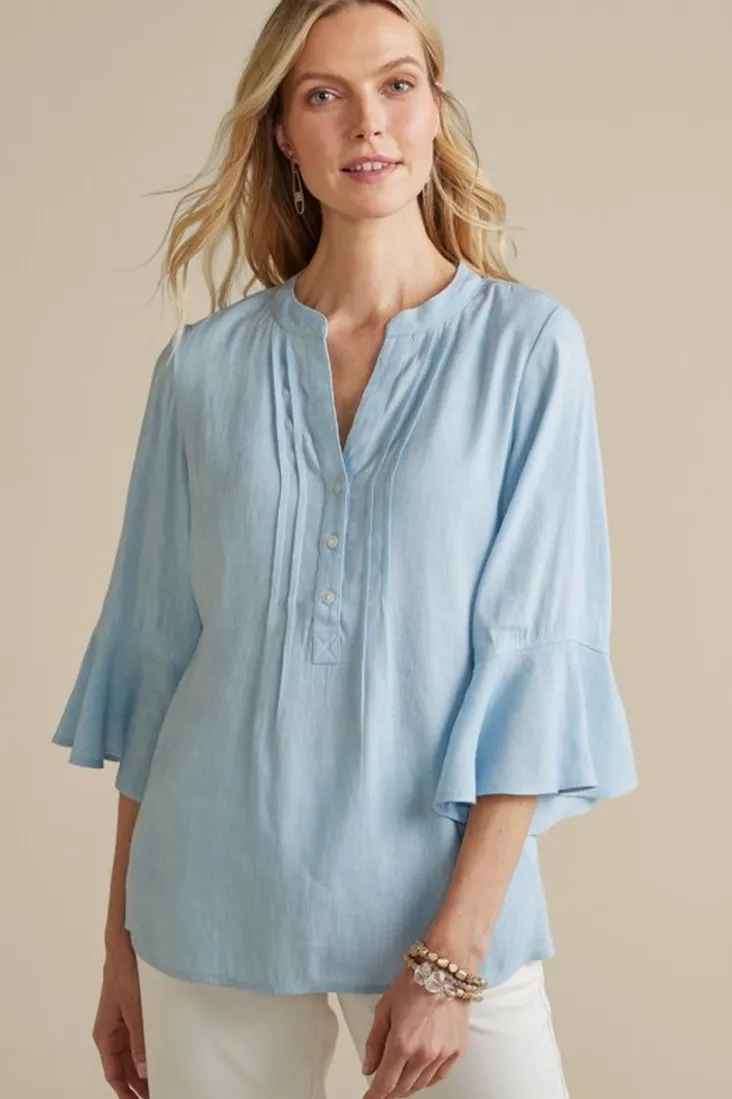 raisa_linen_blend_top_0.webp Discount Soft Surroundings Raisa Linen Blend Top BlueBell