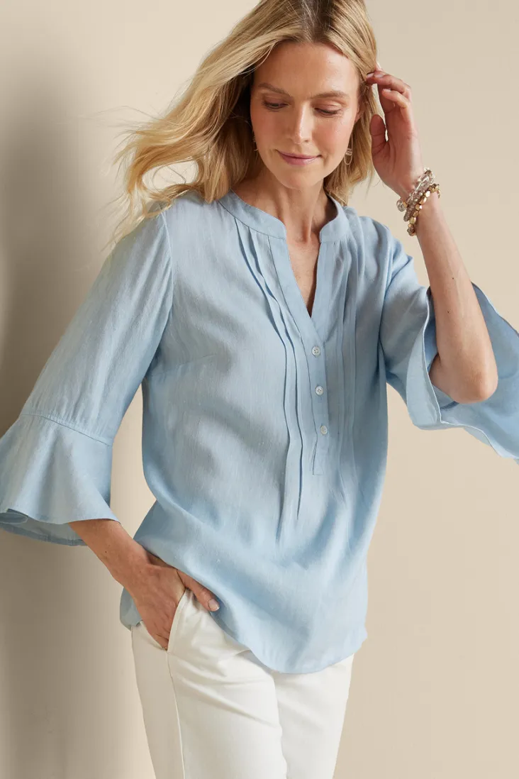 raisa_linen_blend_top_5.webp Discount Soft Surroundings Raisa Linen Blend Top BlueBell