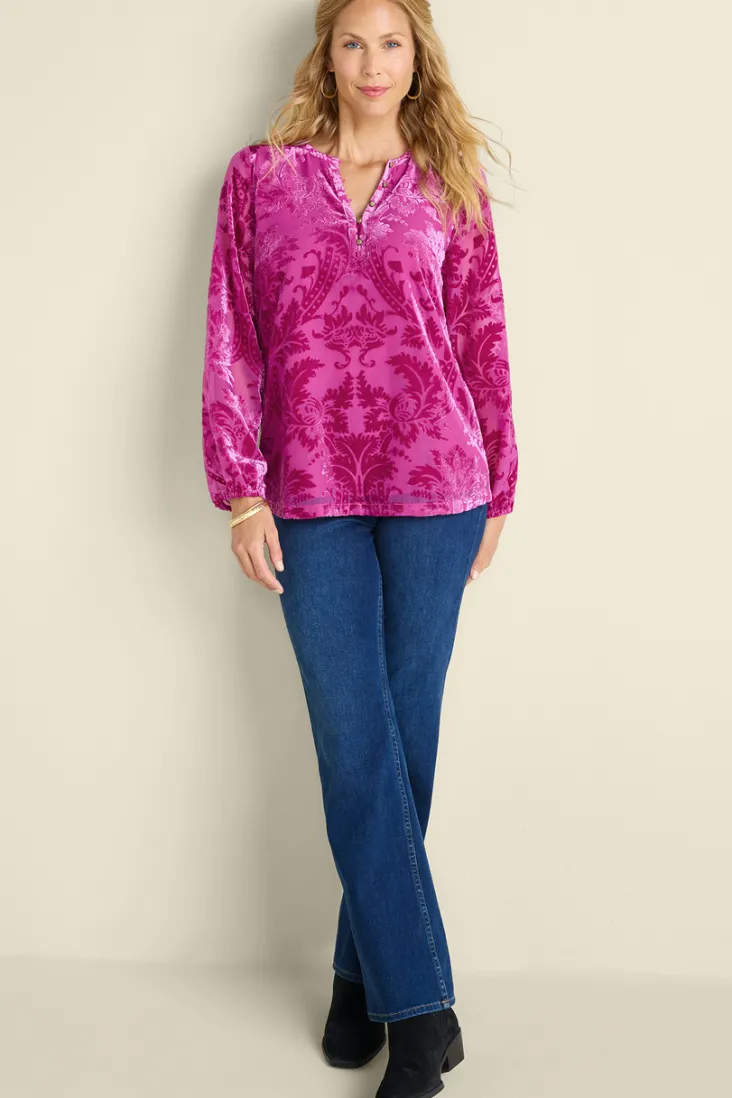 reesha_velvet_top_2.webp Best Soft Surroundings Reesha Velvet Top Sangria