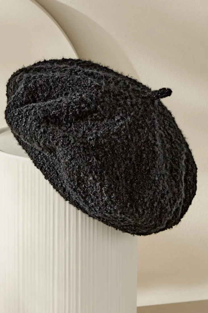 Best Soft Surroundings Remi Boucle Beret Black