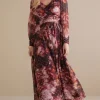 Flash Sale Soft Surroundings Rina Silk Dress MultiFloral