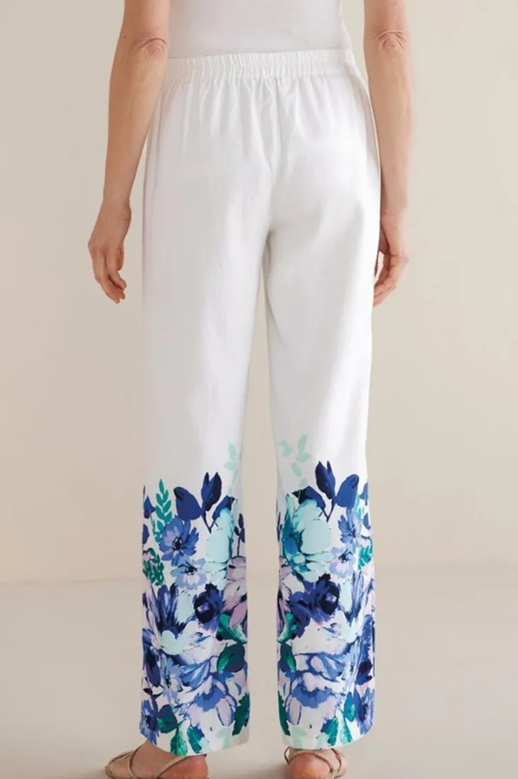 ronna_linen_blend_wide_leg_pants_4.webp Online Soft Surroundings Ronna Linen Blend Wide Leg Pants WatercolorFloral