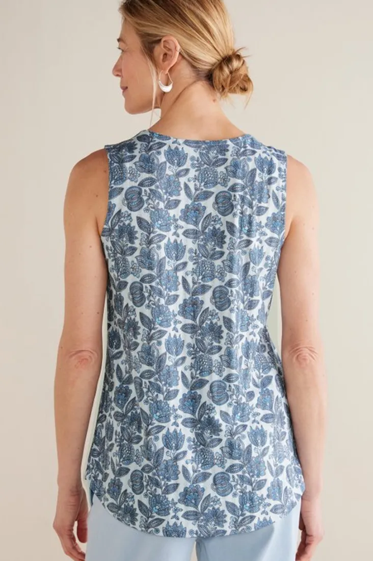 roxie_printed_pointelle_tank_4.webp Cheap Soft Surroundings Roxie Printed Pointelle Tank SantaCruzDitsyWhite