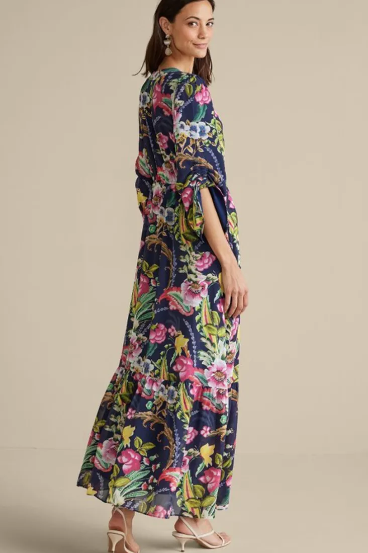 samantha_maxi_dress_3.webp Outlet Soft Surroundings Samantha Maxi Dress NavyPaisley