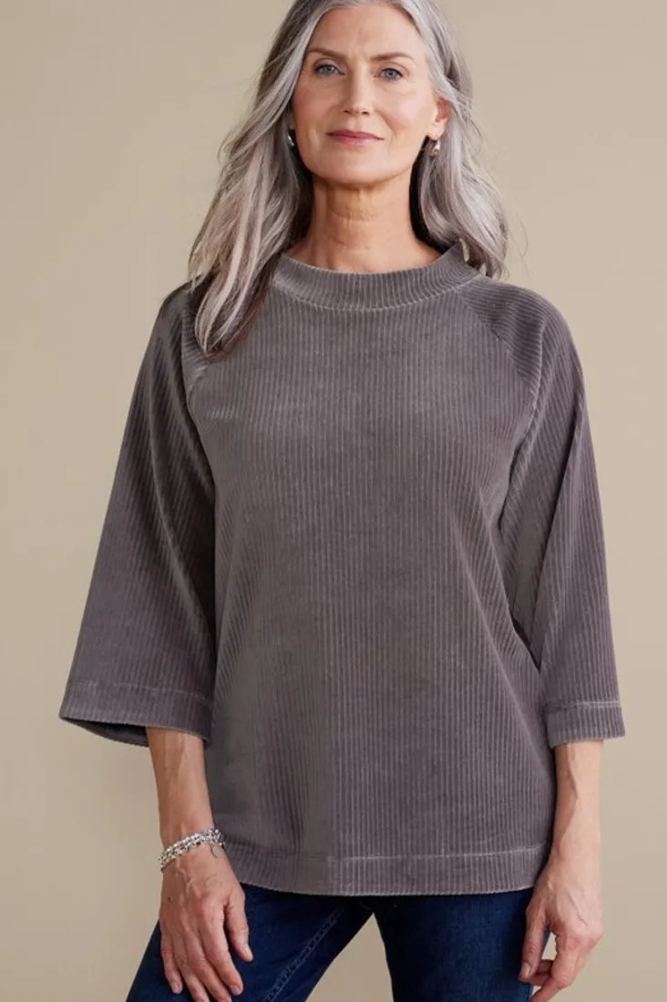 samina_corduroy_pullover_6.webp Best Soft Surroundings Samina Corduroy Pullover ShorelineGrey