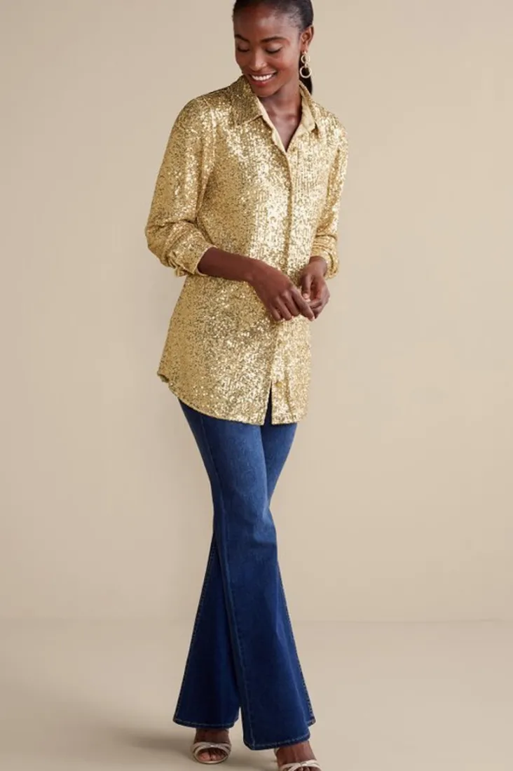 sancerre_sequin_shirt_2.webp Best Sale Soft Surroundings Sancerre Sequin Shirt