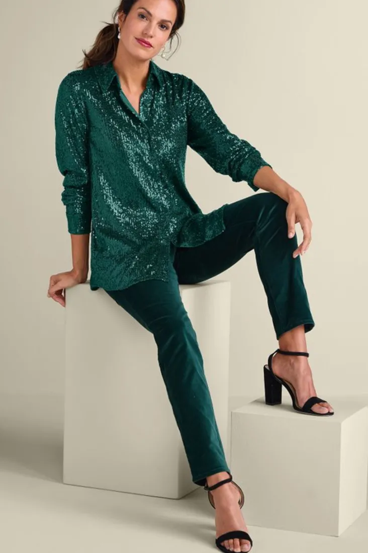 sancerre_sequin_shirt_9.webp Best Sale Soft Surroundings Sancerre Sequin Shirt