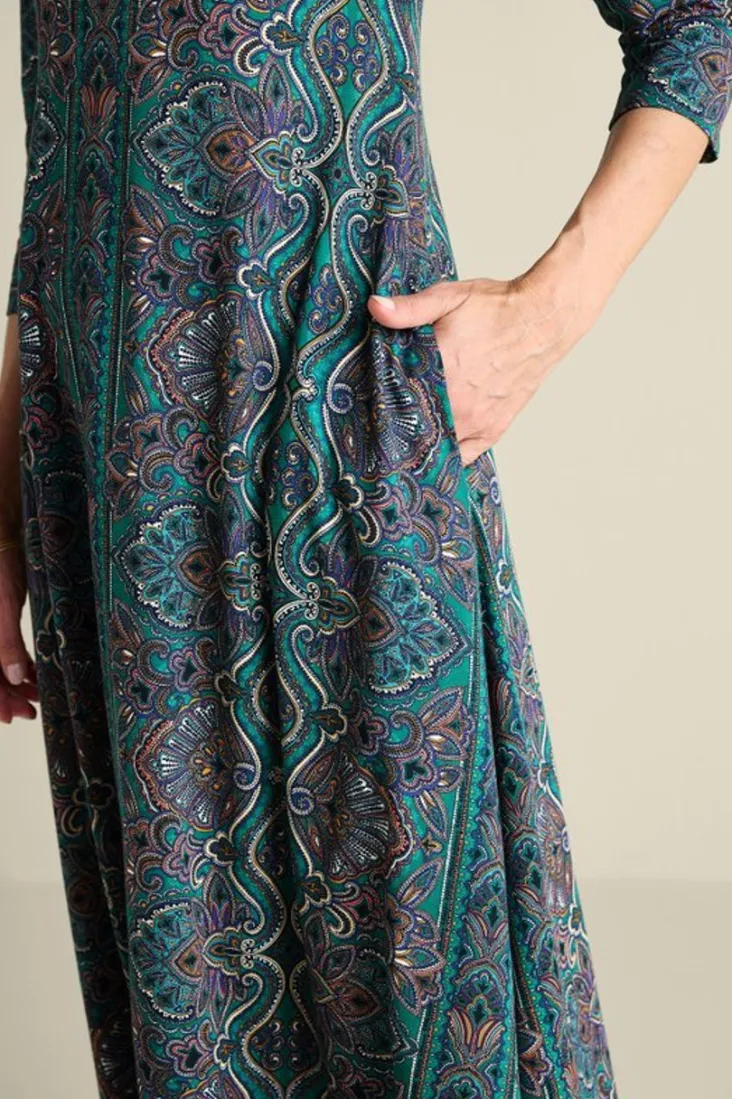 santiago__sleeve_dress_12.webp Outlet Soft Surroundings Santiago 3/4 Sleeve Dress