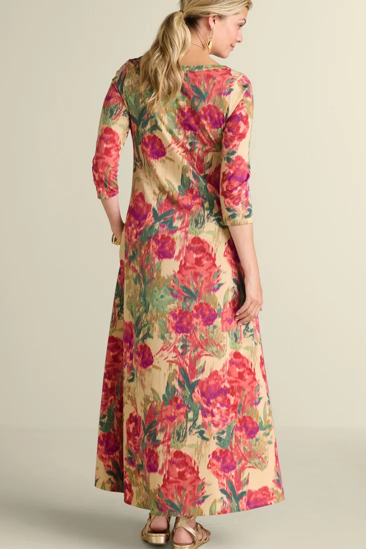 santiago__sleeve_dress_20.webp Outlet Soft Surroundings Santiago 3/4 Sleeve Dress