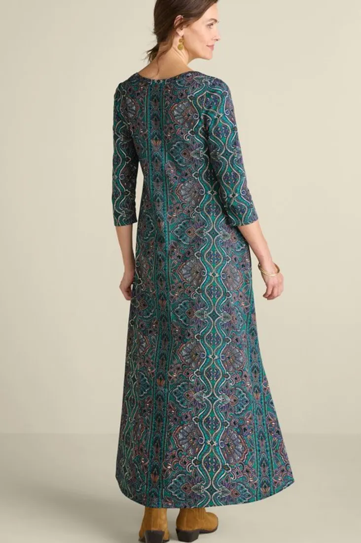 santiago__sleeve_dress_9.webp Outlet Soft Surroundings Santiago 3/4 Sleeve Dress