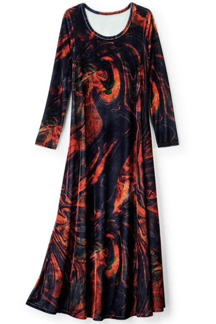 santiago_stretch_velvet_dress_17.webp Store Soft Surroundings Santiago Stretch Velvet Dress