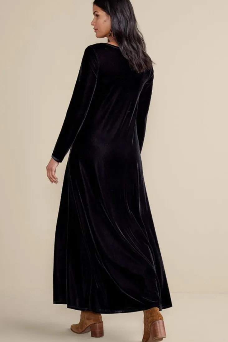 santiago_stretch_velvet_dress_20.webp Store Soft Surroundings Santiago Stretch Velvet Dress
