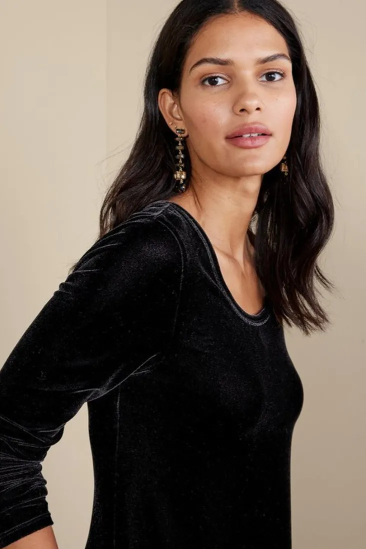 santiago_stretch_velvet_dress_38.webp Store Soft Surroundings Santiago Stretch Velvet Dress