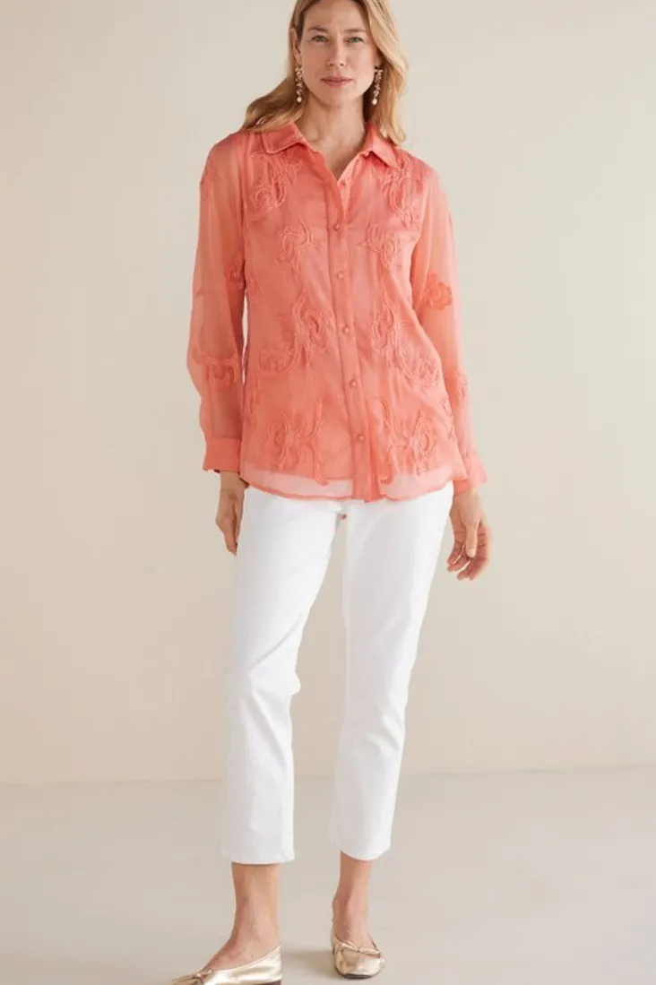 savannah_embellished_tunic_3.webp Best Soft Surroundings Savannah Embellished Tunic BurntCoral