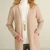 Cheap Soft Surroundings Scarlett Long Cardigan SandMulti