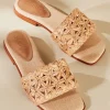 Outlet Soft Surroundings Schutz Ayla Raffia Slides Perola