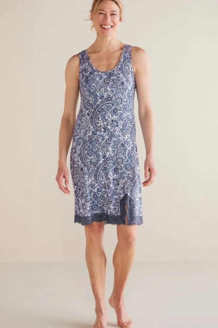 serenity_bamboo_shelf_bra_sleep_dress_12.webp Outlet Soft Surroundings Serenity Bamboo Shelf Bra Sleep Dress