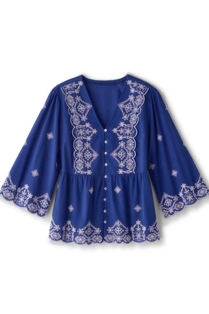 shona_embroidered_top_1.webp Best Soft Surroundings Shona Embroidered Top SodaliteBlue