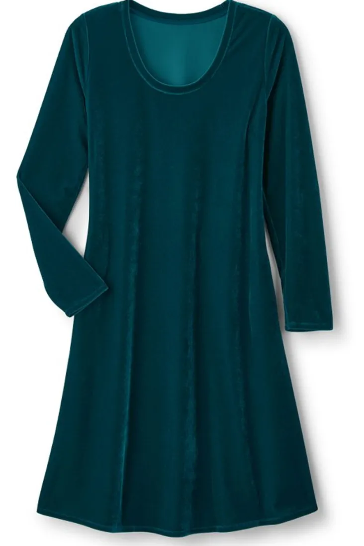 Shop Soft Surroundings Short Santiago Velvet Dress