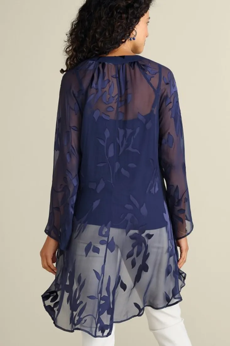 silk_convertible_shirt_amp_cami_2.webp Outlet Soft Surroundings Silk Convertible Shirt & Cami Navy