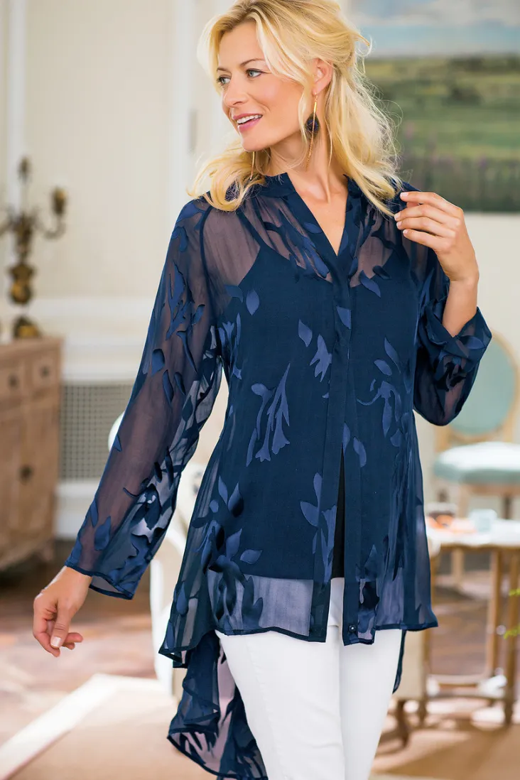silk_convertible_shirt_amp_cami_3.webp Outlet Soft Surroundings Silk Convertible Shirt & Cami Navy