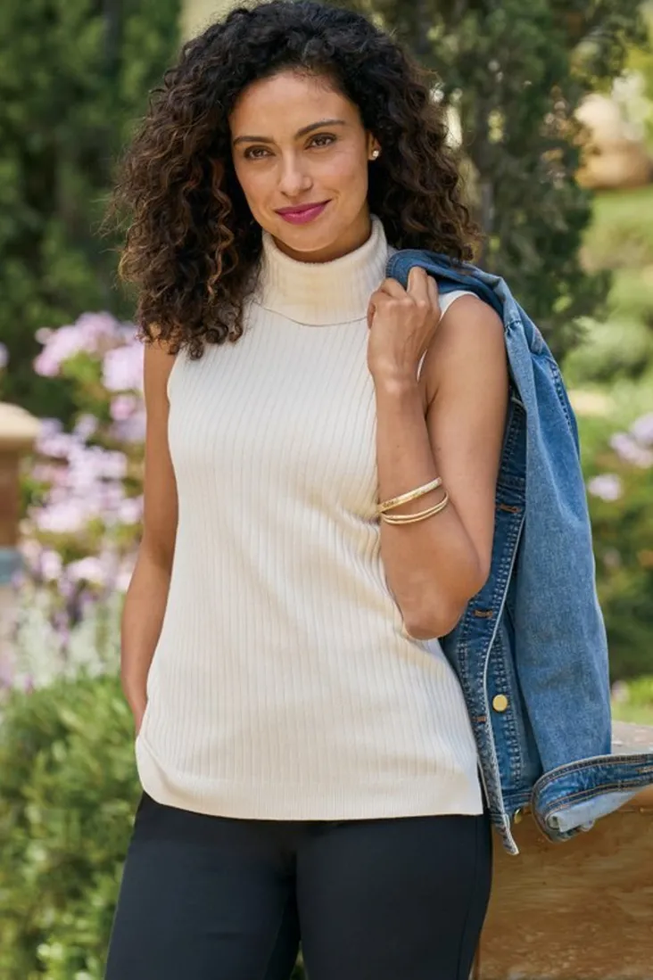 soft_essential_ribbed_turtleneck_tank_4.webp Clearance Soft Surroundings Soft Essential Ribbed Turtleneck Tank