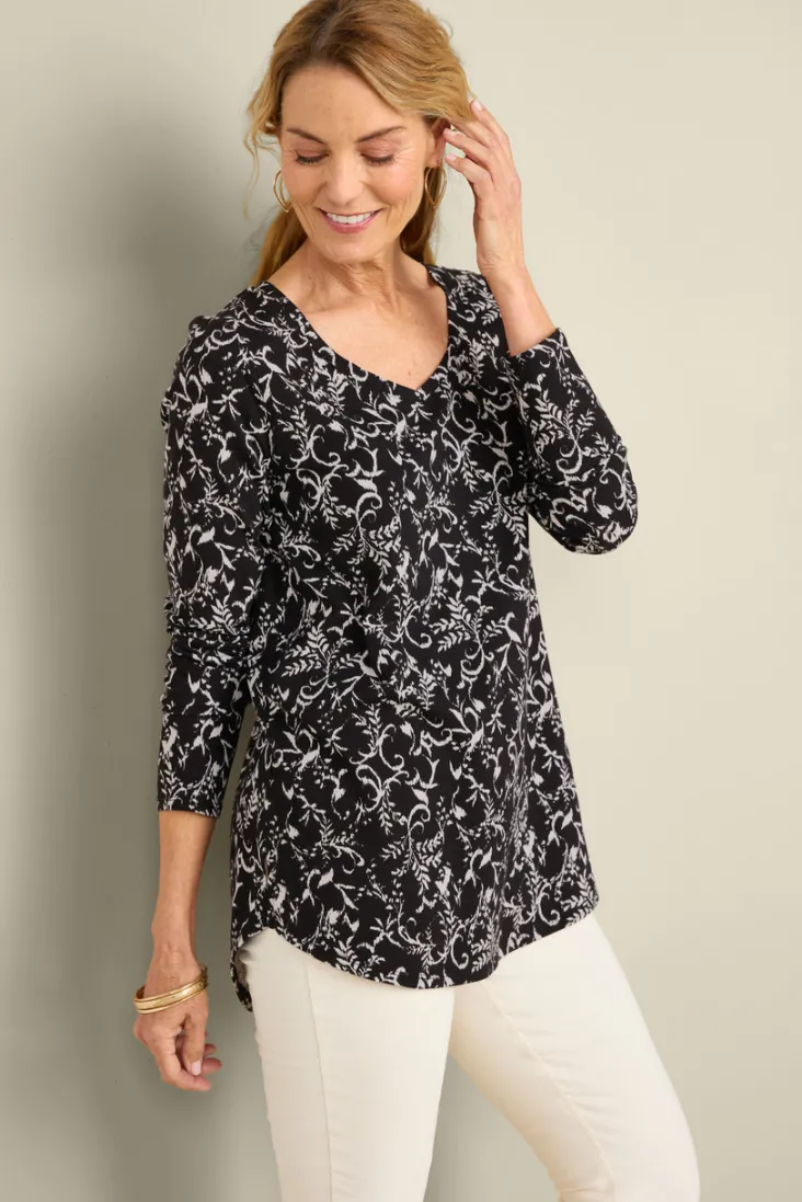 Cheap Soft Surroundings Soft Essential Supima Isabel Long Sleeve Tunic