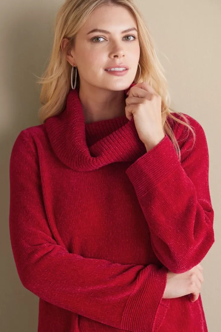soft_winds_chenille_tunic_sweater_16.webp Clearance Soft Surroundings Soft Winds Chenille Tunic Sweater