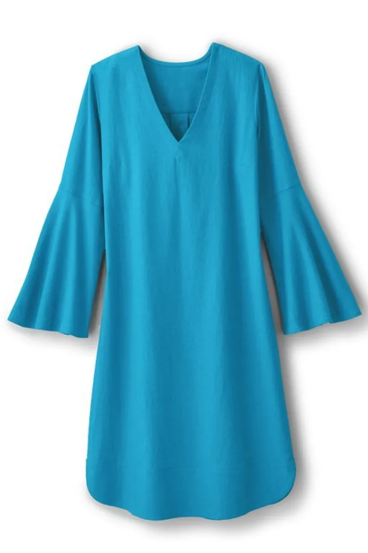 Online Soft Surroundings Soleil Linen Blend Dress