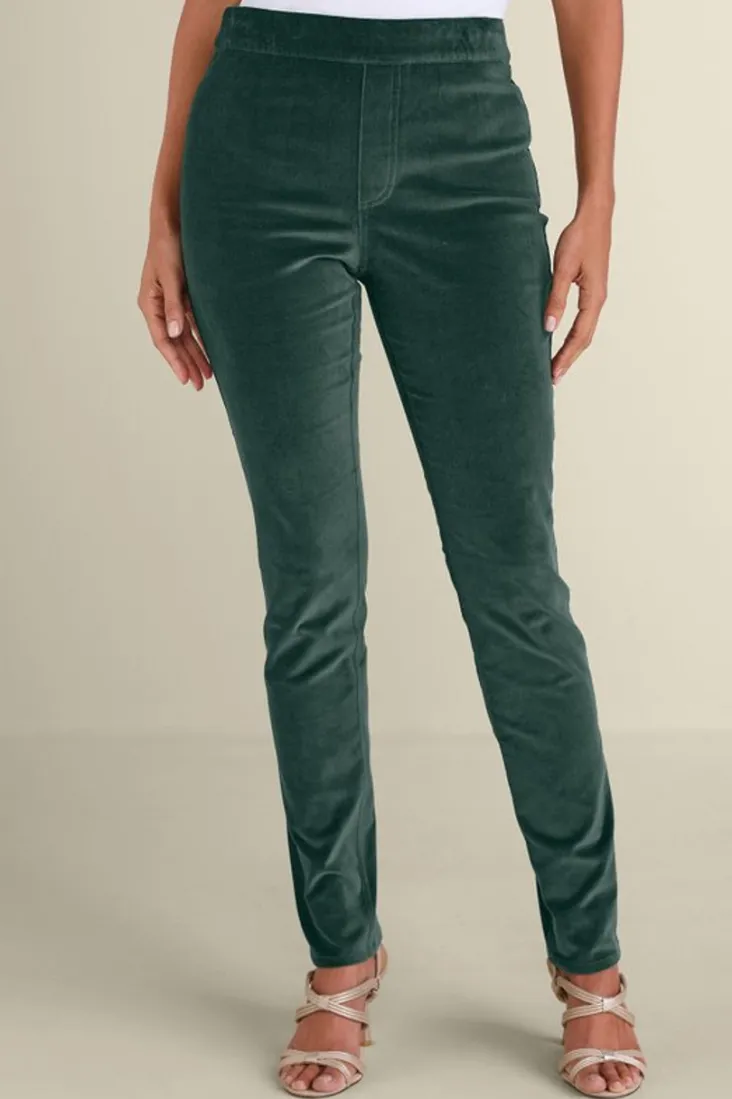 sutton_velveteen_pullon_slim_leg_pants_2.webp Flash Sale Soft Surroundings Sutton Velveteen Pull-On Slim Leg Pants