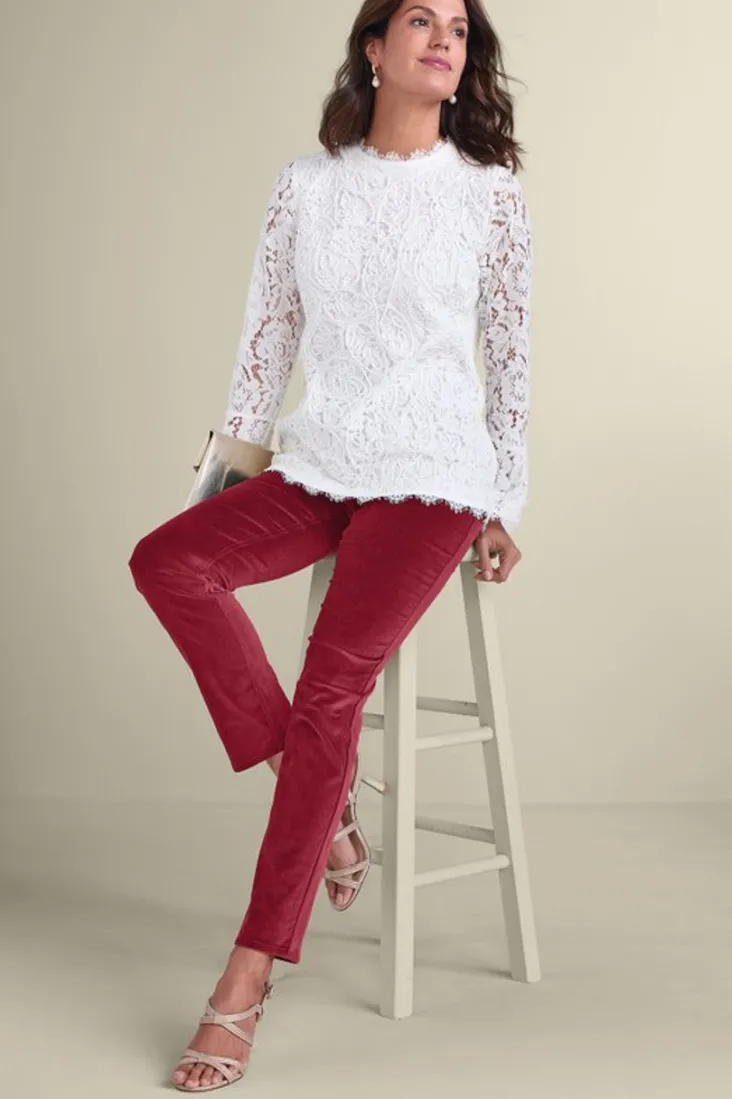 sutton_velveteen_pullon_slim_leg_pants_4.webp Flash Sale Soft Surroundings Sutton Velveteen Pull-On Slim Leg Pants