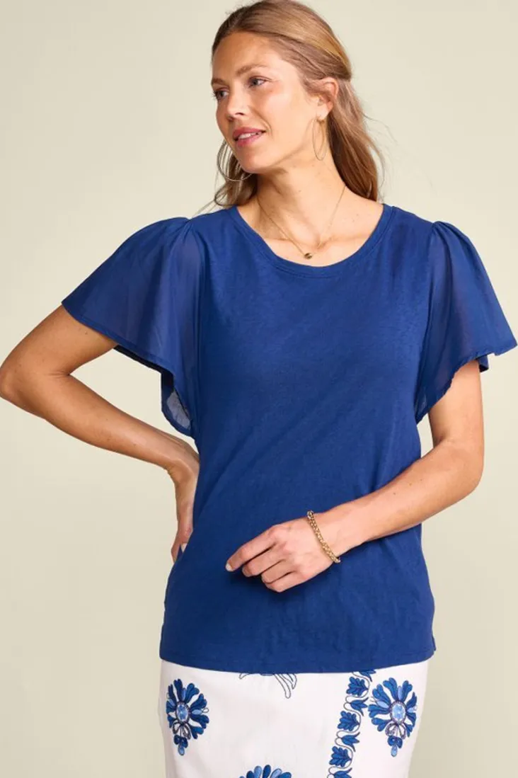 Sale Soft Surroundings Tessa Tee EstateBlue