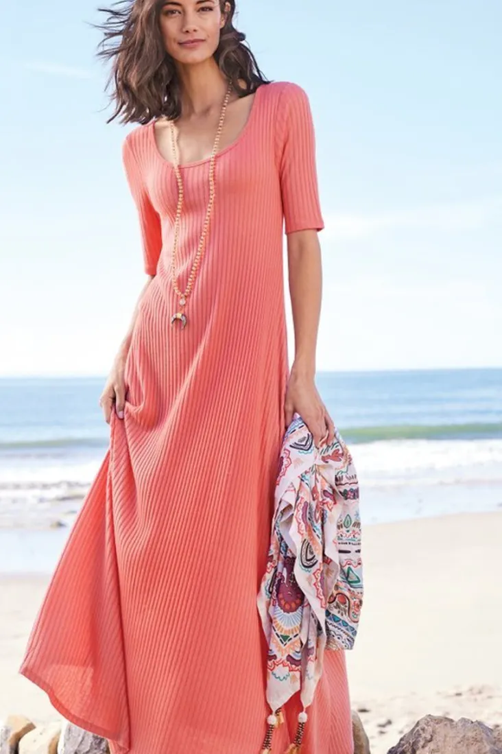 textured_short_sleeve_santiago_dress_11.webp Sale Soft Surroundings Textured Short Sleeve Santiago Dress