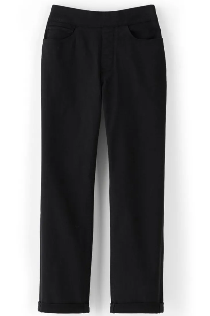 Discount Soft Surroundings The Ultimate Denim Pull-On Crop White