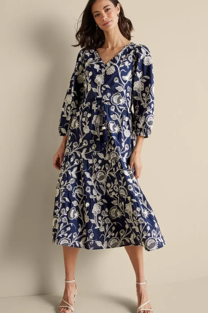 tilda_embroidered_midi_dress_6.webp Cheap Soft Surroundings Tilda Embroidered Midi Dress Navy