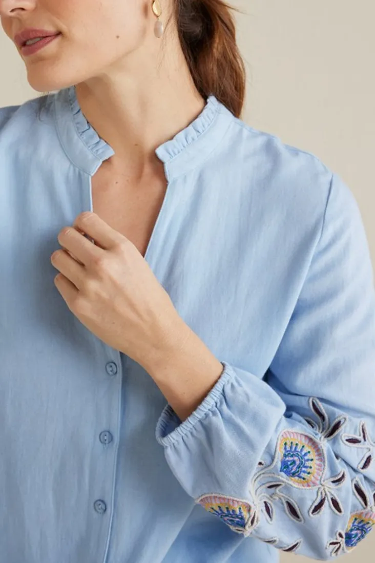 titania_embroidered_top_5.webp Store Soft Surroundings Titania Embroidered Top ChambrayBlue