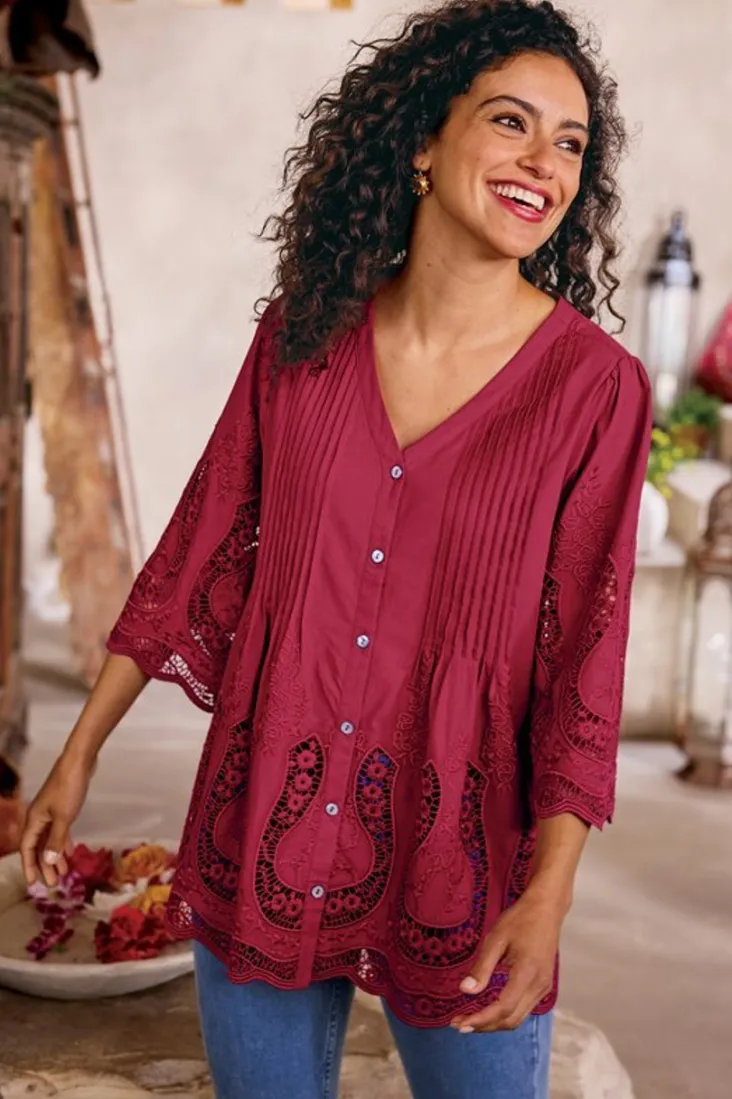 trella_eyelet_top_4.webp Best Sale Soft Surroundings Trella Eyelet Top