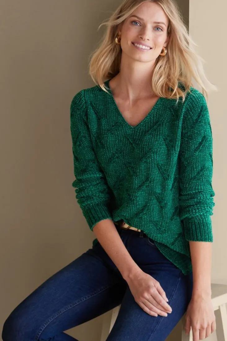 trina_chenille_sweater_12.webp Shop Soft Surroundings Trina Chenille Sweater