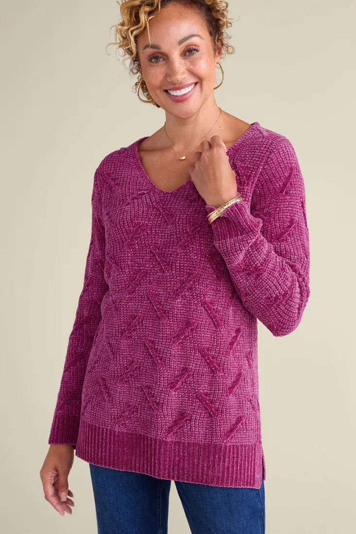 trina_chenille_sweater_16.webp Shop Soft Surroundings Trina Chenille Sweater