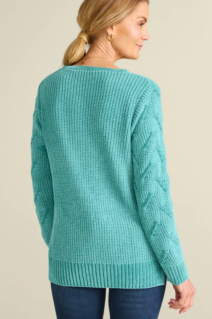 trina_chenille_sweater_3.webp Shop Soft Surroundings Trina Chenille Sweater