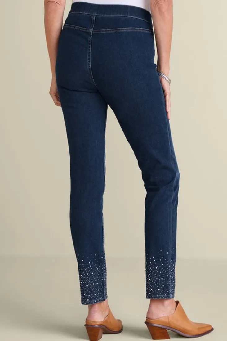 ultimate_denim_crystal_pullon_slim_leg_jeans_3.webp Flash Sale Soft Surroundings Ultimate Denim Crystal Pull-On Slim Leg Jeans RiverWash
