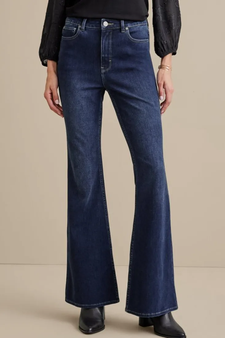 ultimate_denim_flare_jeans_3.webp New Soft Surroundings Ultimate Denim Flare Jeans TidalBlueWash