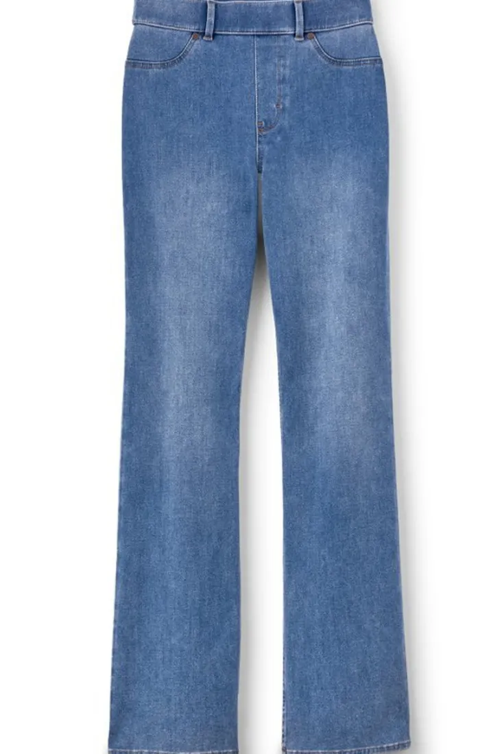 Discount Soft Surroundings Ultimate Denim Pull-On Bootcut Jeans