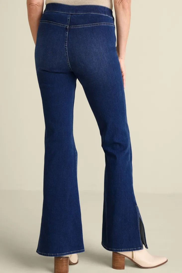 ultimate_denim_slit_hem_flare_jeans_2.webp Store Soft Surroundings Ultimate Denim Slit Hem Flare Jeans TidalBlueWash