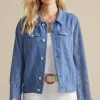 Flash Sale Soft Surroundings Varese Linen Blend Jacket ColonyBlue