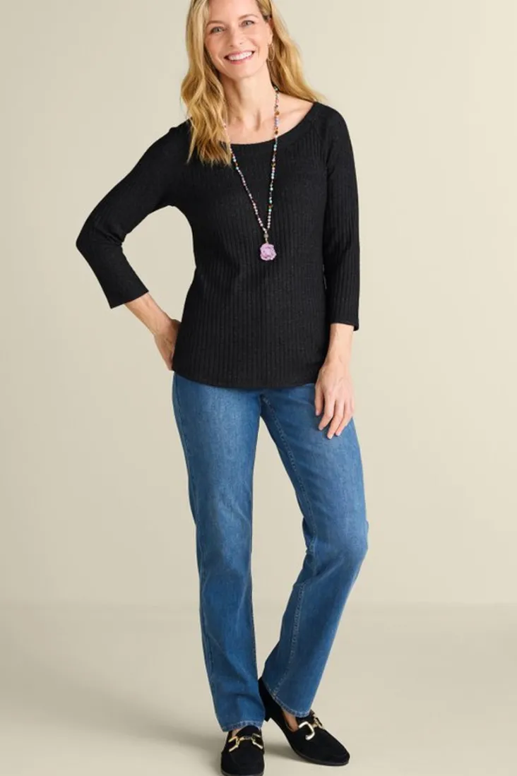 veda_rib_top_2.webp Clearance Soft Surroundings Veda Rib Top WashedBlack