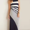Clearance Soft Surroundings Vela Infinity Dress Navy/White