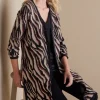 New Soft Surroundings Veronica Jacquard Cardigan NeutralAnimal