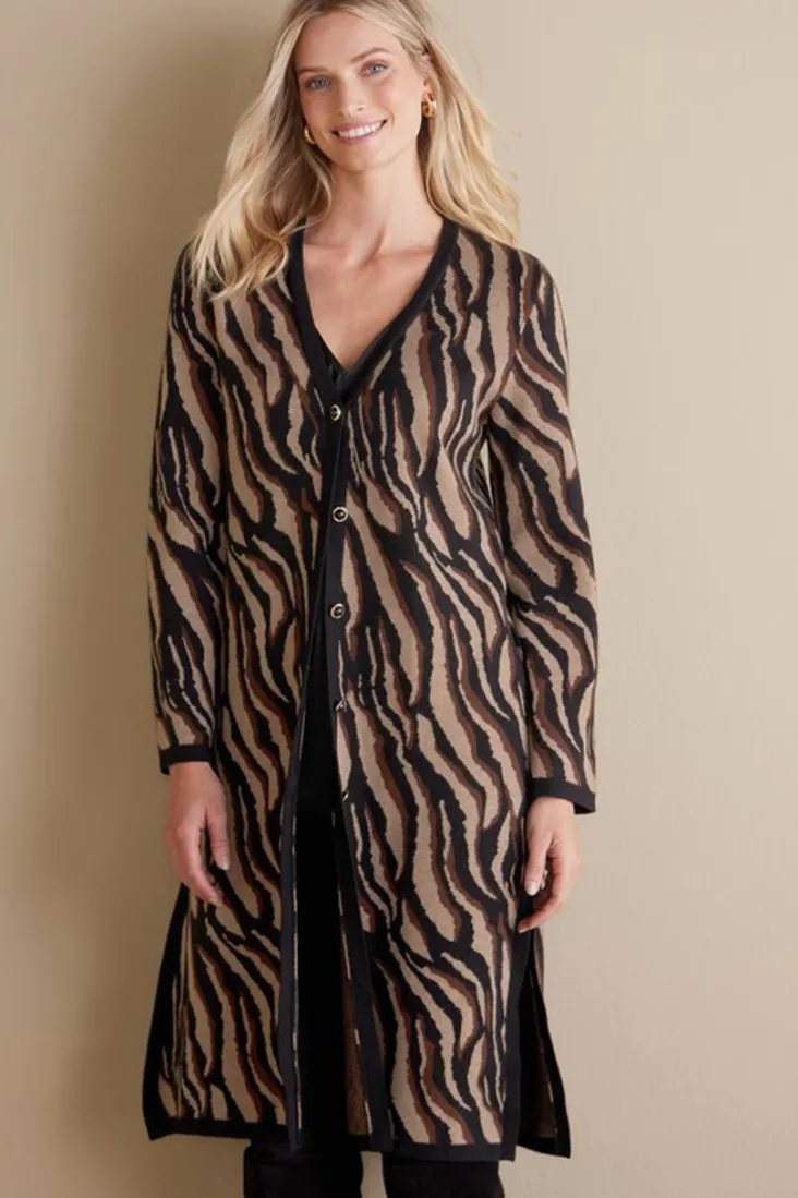 veronica_jacquard_cardigan_6.webp New Soft Surroundings Veronica Jacquard Cardigan NeutralAnimal