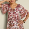 Sale Soft Surroundings Vina Short Sleeve Tunic SanFranScarfCream